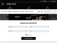 Tablet Screenshot of parkerlexus.com